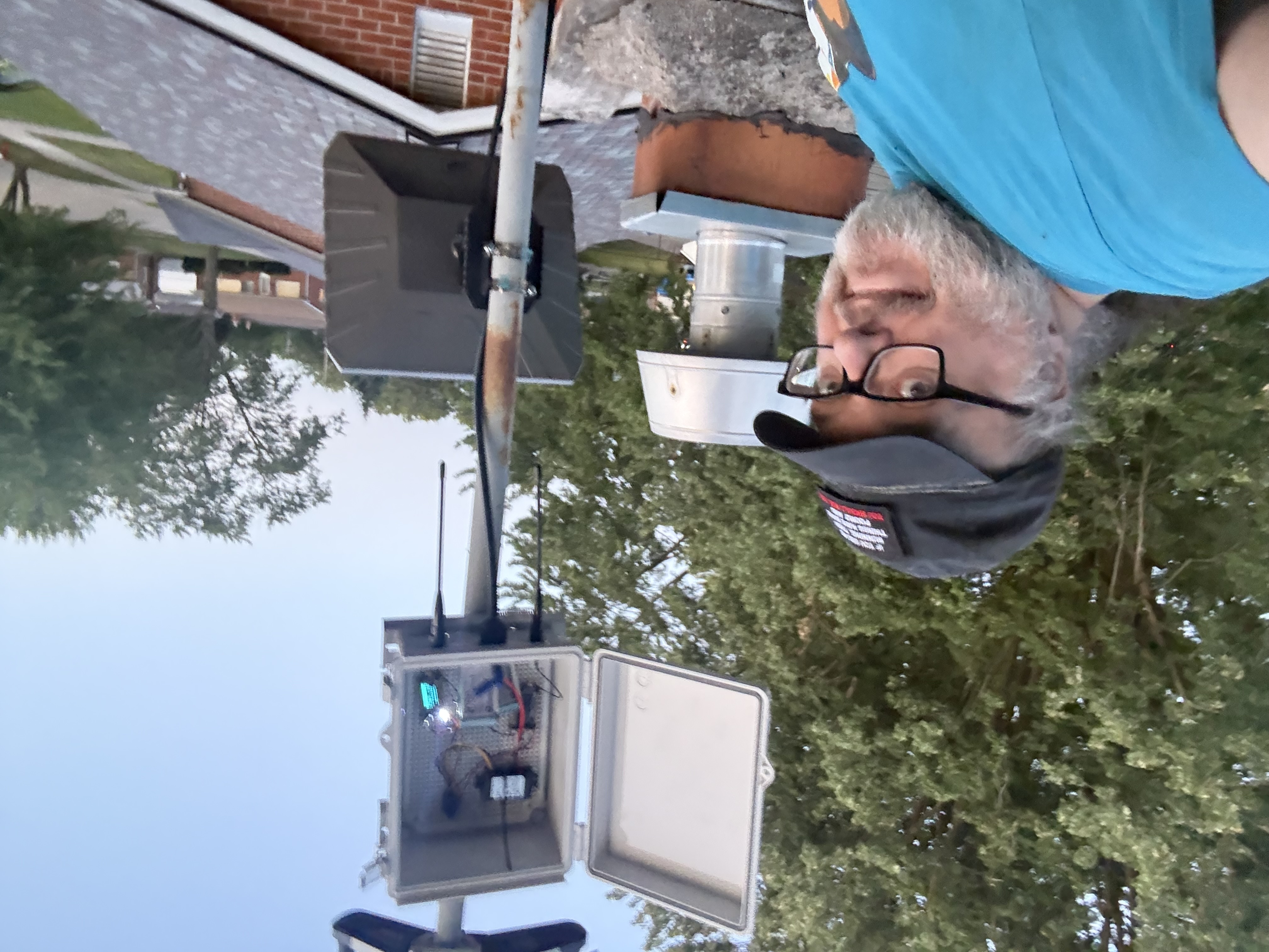 My home meshcore repeater (Heltec v4) and my meshtastic repeater (Heltec v4). PoE powered with battery backup in the box. Heltecs are very power hungry so dual Heltec is no place for solar. lol. Especially with the duty cycle of the Meshtastic MQTT feed. (The picture predates the conversion to PoE - I converted it shortly after this one. :)